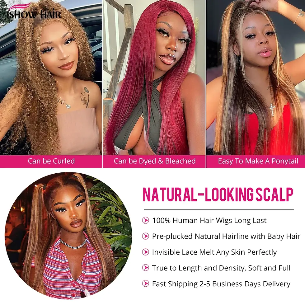 Thumbnail: Clearance Sale 4 27 Highlight Wig Human Hair 13x4 Straight Lace Fron