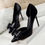 Thumbnail: BUSY GIRL DS2161 White Stiletto Heel Pointed Toe High Heels Pump