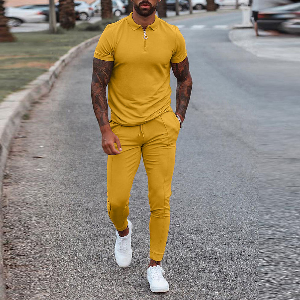 Thumbnail: LW Custom Logo Clothing Vendors for Men Fall Man Sweatsuit Jogger
