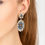 Thumbnail: Babylon Flower Drop Earrings Gold Blue