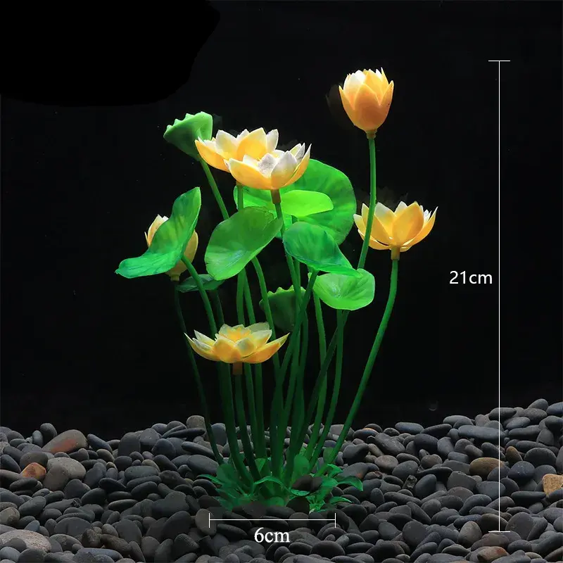 Thumbnail: Aquarium Plants Decor Grass Underwater Plastic Artificial Aquatic Pla