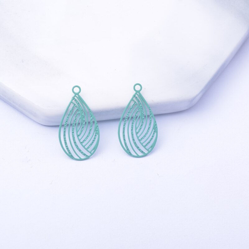 Thumbnail: 100pcs AC6867 10*18mm Small Water Drop Charms DIY Jewelry Making  Equipment