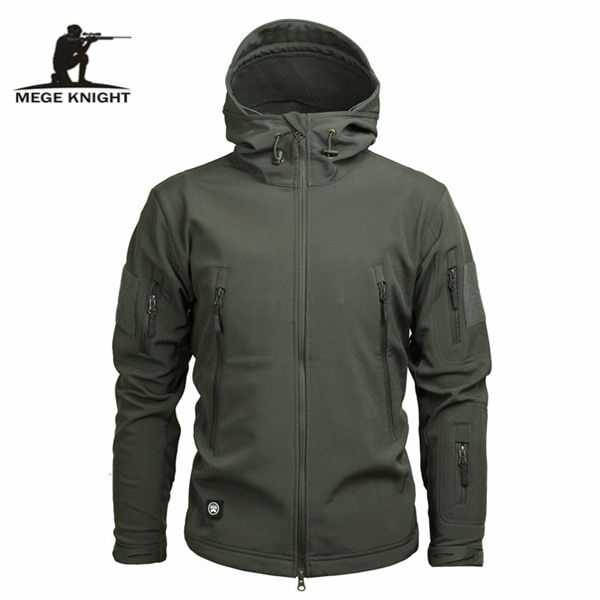 Thumbnail: Mege Brand Clothing Autumn Men's Military Camouflage Fleece Jack