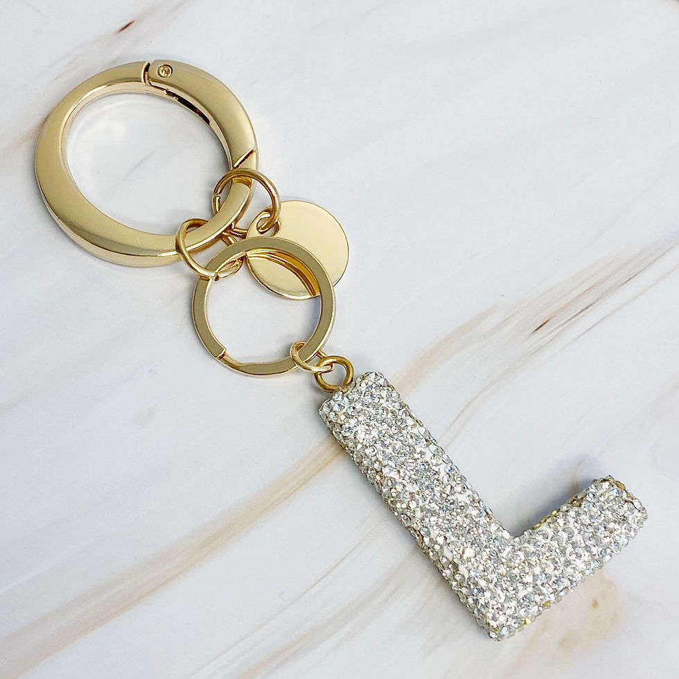 Thumbnail: It Girl Glam Initial Key Chain