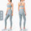 Thumbnail: Women Soft Slim Fit Quick Dry Comfortable Leggings and Bra Yoga Set