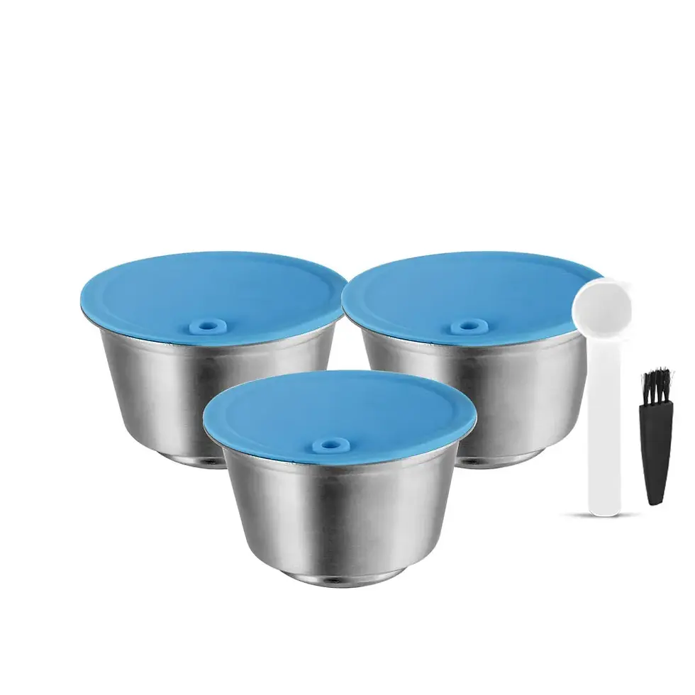 Thumbnail: Refillable STAINLESS STEEL Capsule Reusable for Dolce Gusto Capsule Silicone Co