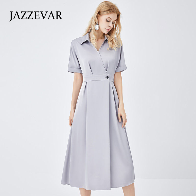 Thumbnail: JAZEEVAR Summer 2022 New Fashionable Draping Dress Slimming