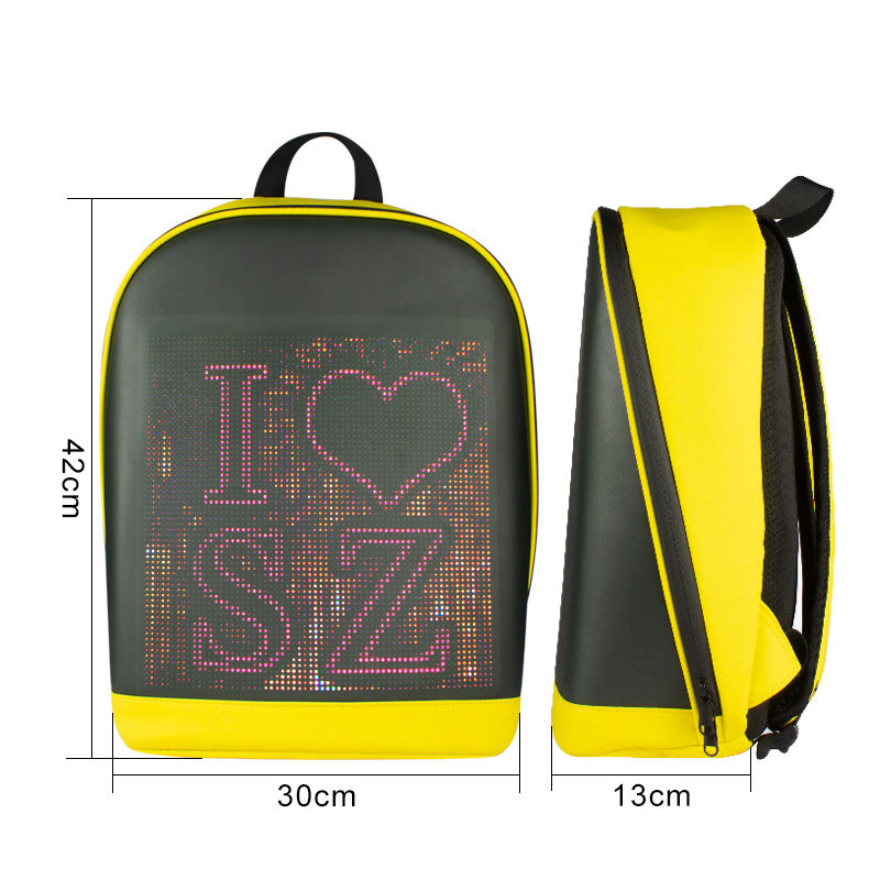 Thumbnail: CRELANDER LED Backpack Smart Bluetooth APP Control DIY Display Laptop