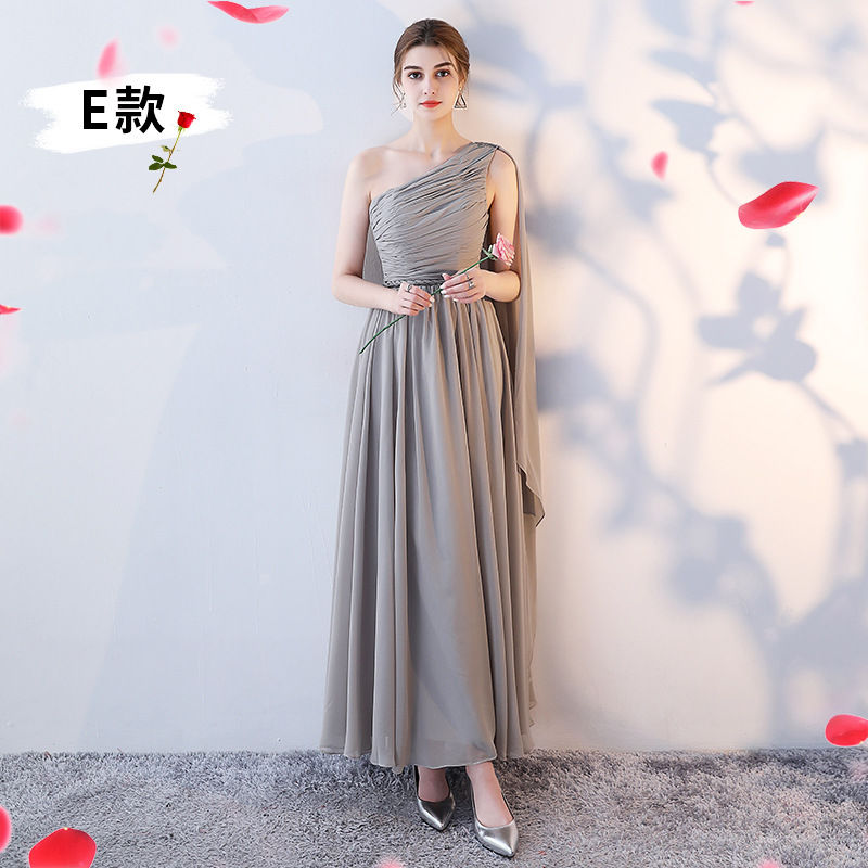 Thumbnail: Chiffon Straight Shoulder Allure Brides Maids Patterns Plus Size Bride