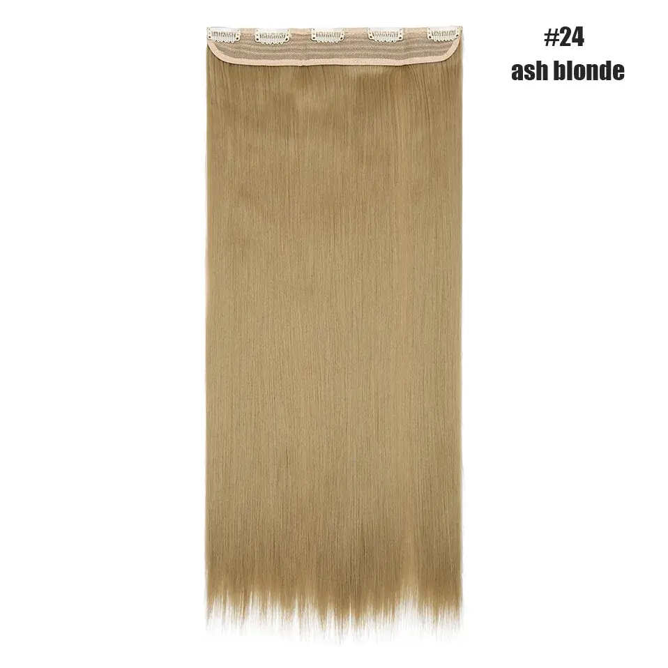 Thumbnail: BENEHAIR Synthetic Clip in Hair Extension Long Straight Hair Piece