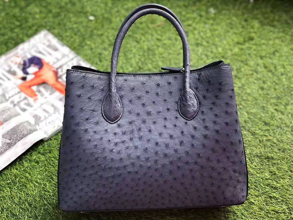 Thumbnail: Designer Handbag Ostrich Leather Bag Newest Factory Wholesale C