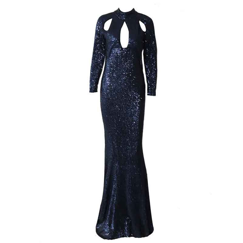 Thumbnail: Rose Gold Plus Size Evening Dress  Bohemian Dress Sequin Luxury Wedding Dress