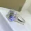 Thumbnail: Real 1/2/3/5/10ct Moissanite Rings D Color VVS Women S925 Silver Pl