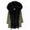 Thumbnail: Maomaokong Big Fox Fur Collar Parka Faux Fur Lined Women Winter