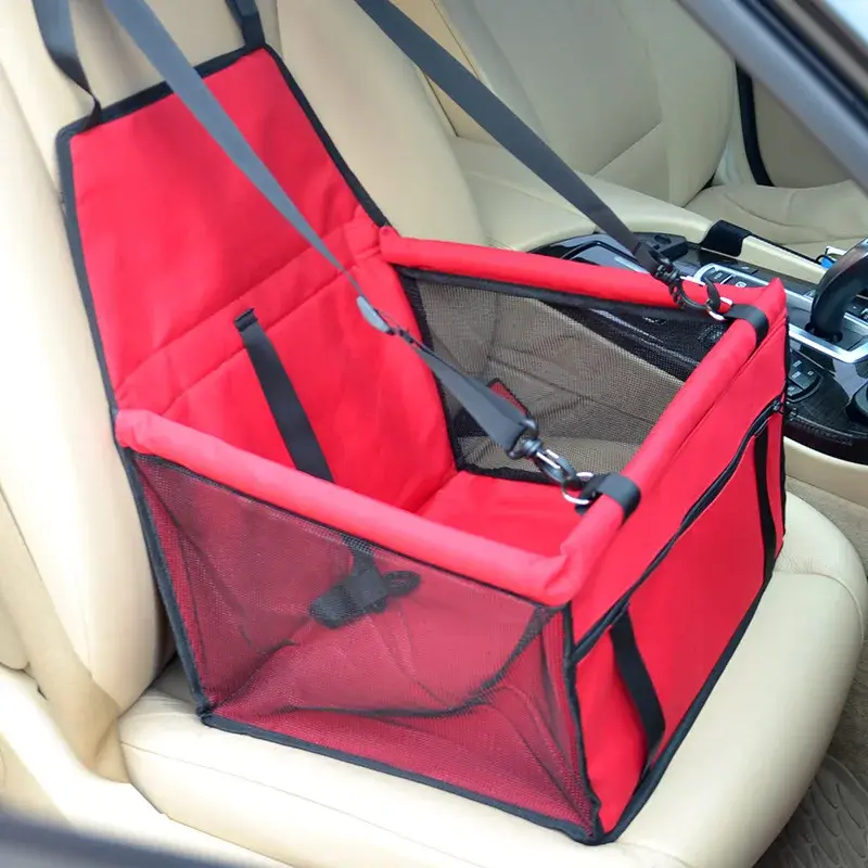 Thumbnail: Carrier Dog Car Seat Cover Pet Transport Dog Carrier Car Folding