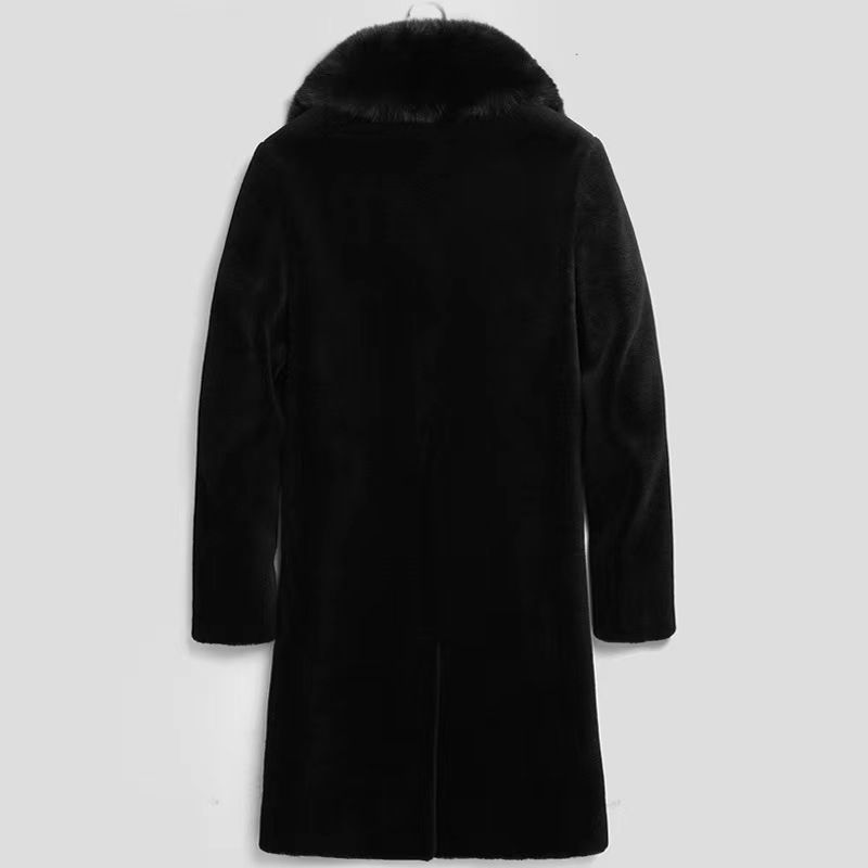 Thumbnail: Wholesale Natural Fox Fur Coat Custom Winter Warm Long Fur Coat