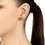 Thumbnail: Empress Gemstone Stud Earrings Gold Peridot