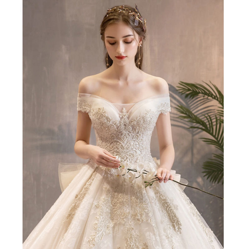 Thumbnail: S121Q 2022 New One-Shoulder Princess Dream Luxury Super Fairy St