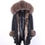 Thumbnail: 2022 Long Jacket Real Fox Fur Coat Men Parkas Raccoon Fur Collar Fo