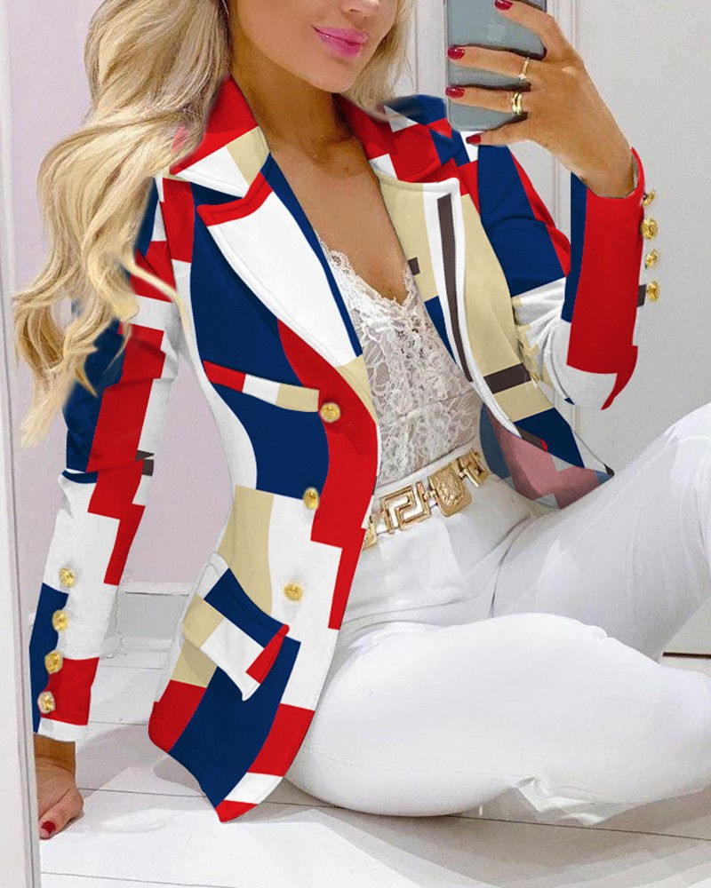 Thumbnail: Spring Ladies Office Long Sleeve Blazer Set for Women Suits Office