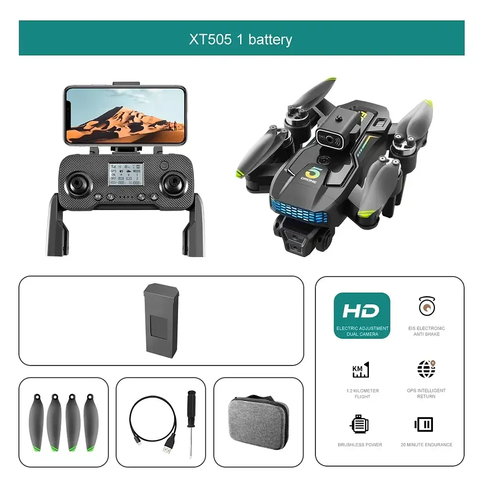 Miniatura: 2024 Drone 8k Professional GPS 3 Axis Brushless Gimbal RC Quadcopter