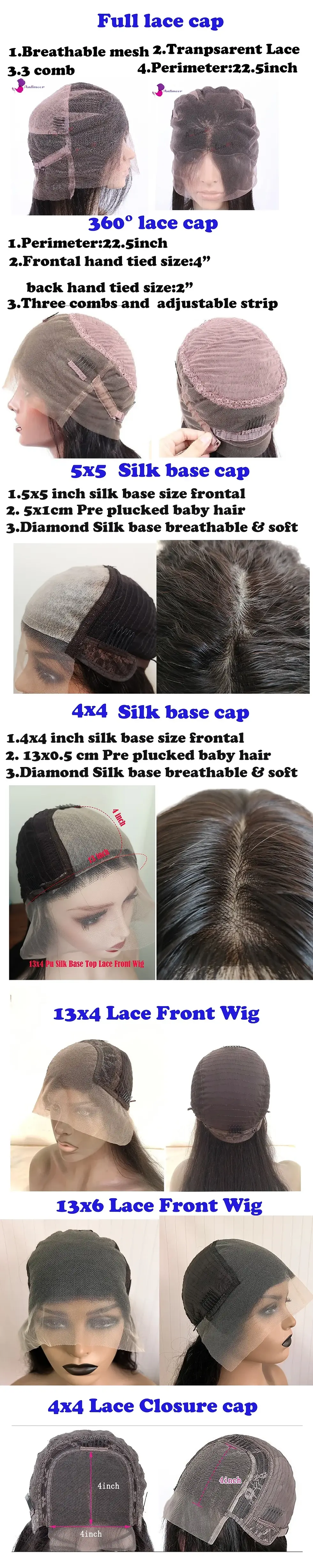 Thumbnail: Ombre Chocoloate Brown Lace Front Wig Human Hair Wigs With B