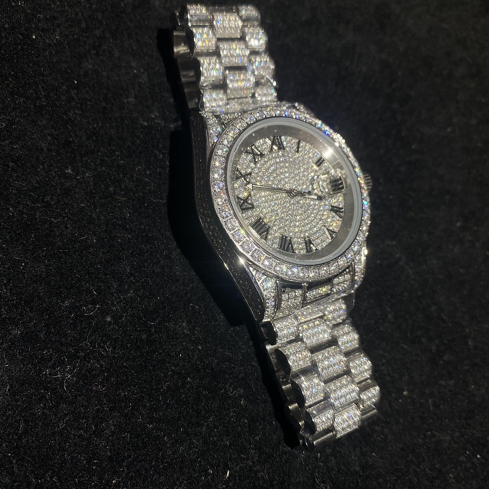 Thumbnail: YSS Jewelry 18k Gold Plated Mens Hip Hop Bling Bling CZ Diamond Ic