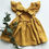 Thumbnail: Korean Style Summer Infant Girls Dress Flying Sleeve Cotton Linen