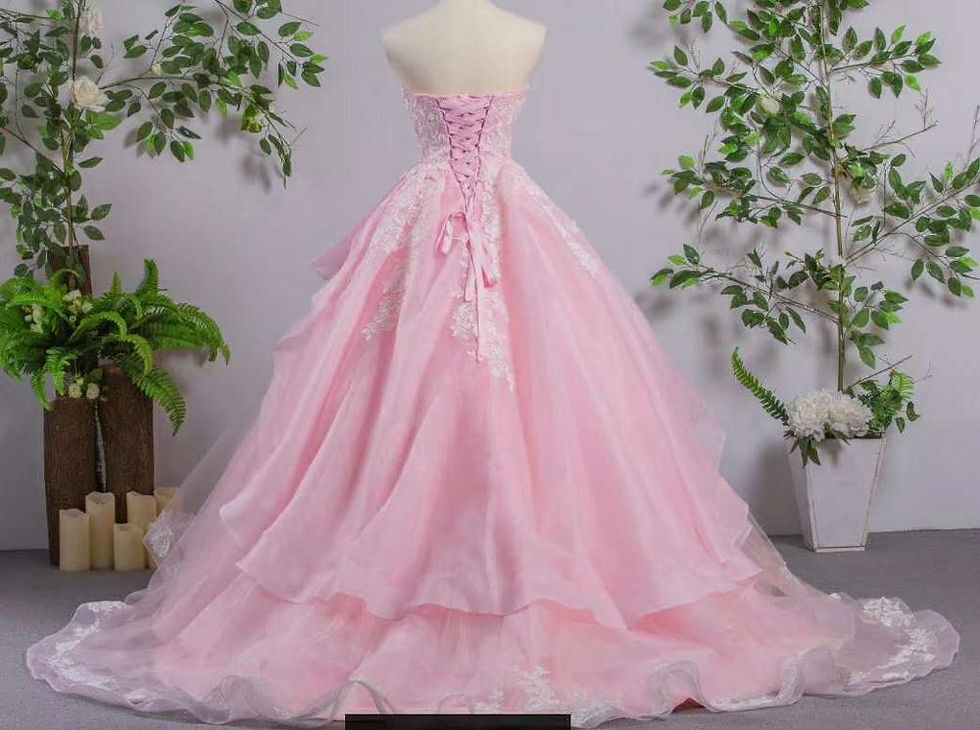 Thumbnail: Jancember RSM66411 Prom Gowns Simple Applique Traditional Forma