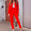 Thumbnail: Women's Office Lady Suits Solid 2 Pieces Sets Single Button  Elegant
