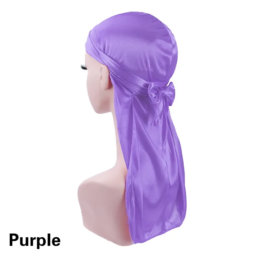 Thumbnail: Satin Durag Turban Hat Wigs Durag Biker Headwrap Pirate Hat Cap