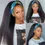 Thumbnail: Kinky Straight Headband Wigs Human Hair Wigs for Black Women
