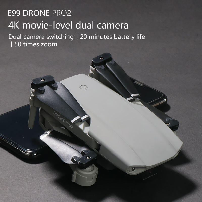 Thumbnail: Flyxinsim Wholesale E99 UAV Dual 4k GPS RC Drones Quadcopter Pro