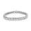 Thumbnail: 14K White Gold 5.0 Cttw Diamond 7" S-Link TBracelet (G-H Color, SI1-SI2 Clarity)