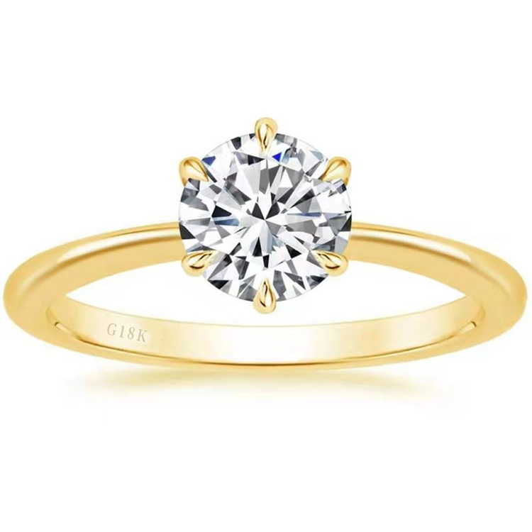 Thumbnail: SGARIT Customized Fine Gold Jewelry Platinum 9k 10k 14k 18k Gold 1ct VVS Lab D