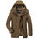 Thumbnail: Winter Fleece Jacket Men Casual Parka Thick Thermal Coat Jackets