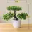 Thumbnail: Artificial Plants Potted Bonsai Green Small Tree Plants Fake Flowers