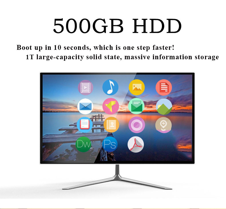 Thumbnail: AIWO 500GB HDD Gaming PC Full Set  Dual Core Personal Computers I5  I7