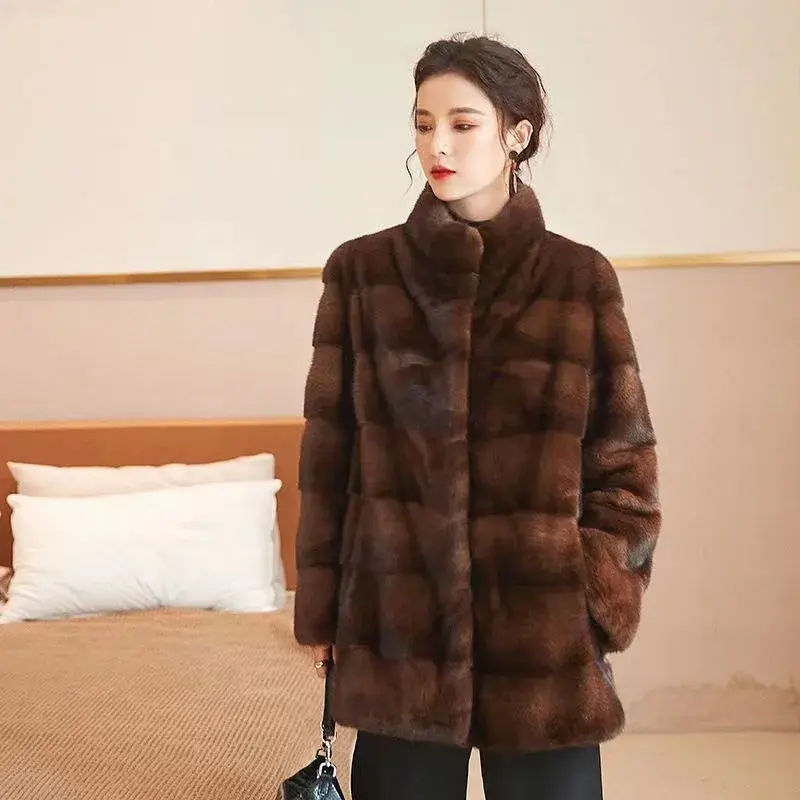 Thumbnail: Europe  Denmark   Mink   Fur  Coat   Supper Quality    Winter  Wome