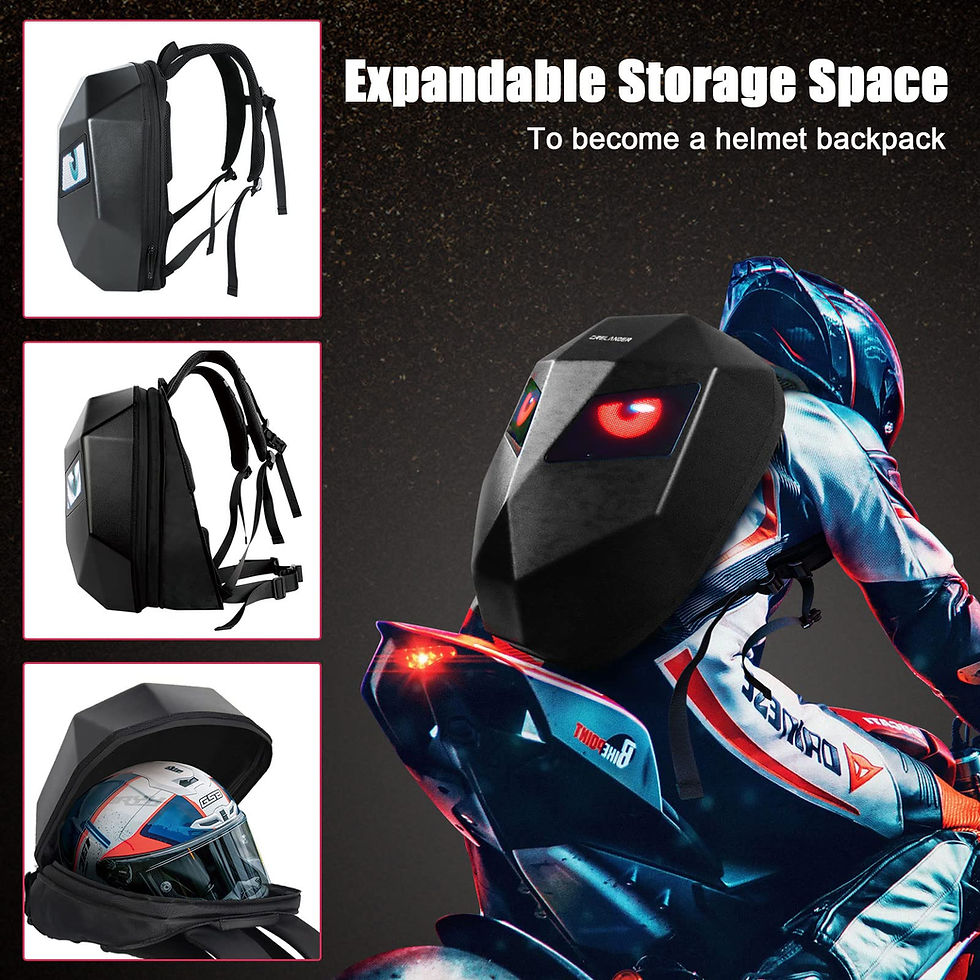 Thumbnail: CRELANDER LED Knight Bag Waterproof Hard Shell Motorcycle Motor