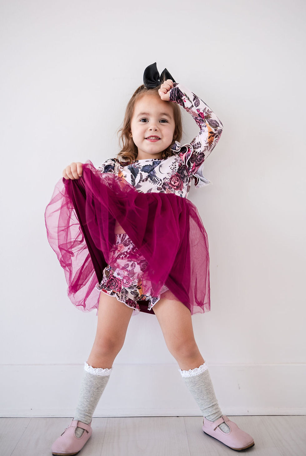 Thumbnail: Long Sleeve Tulle Dress - Crows N Roses