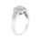 Thumbnail: .925 Sterling Silver 1/3 Cttw Pave Set Round-Cut Diamond Braided H