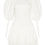 Thumbnail: A3686 Summer Cotton White Big Hole Lace Up Cake Mini Dress Summ