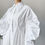 Thumbnail: Women Dress Puff Sleeve Cotton White Blue Shirt Dresses Long Sleev