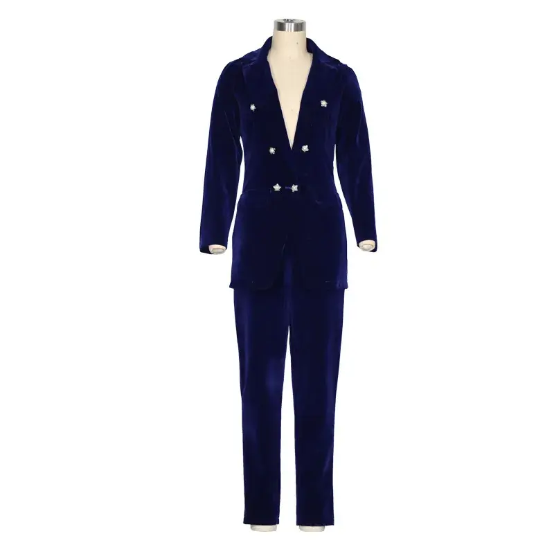 Thumbnail: 10910-Mx56 Sehe Fashion High Quality Women Blazers Velvet Office