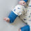 Thumbnail: Blue Jays - Long Sleeve Zipper Sleep Romper