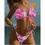 Thumbnail: Sexy Solid Bikini 2023 Women Pleated Bandeau Swimsuit Fema