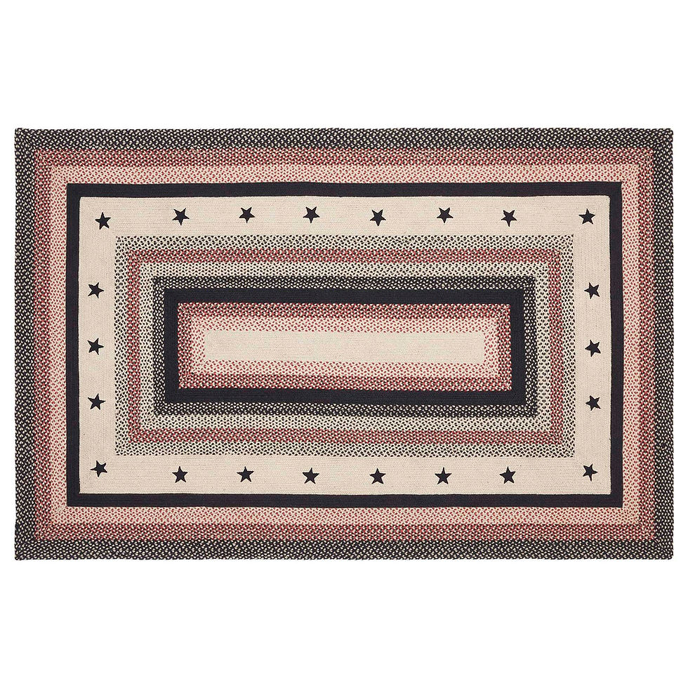 Thumbnail: Colonial Star Jute Rug Rect w/ Pad 60x96