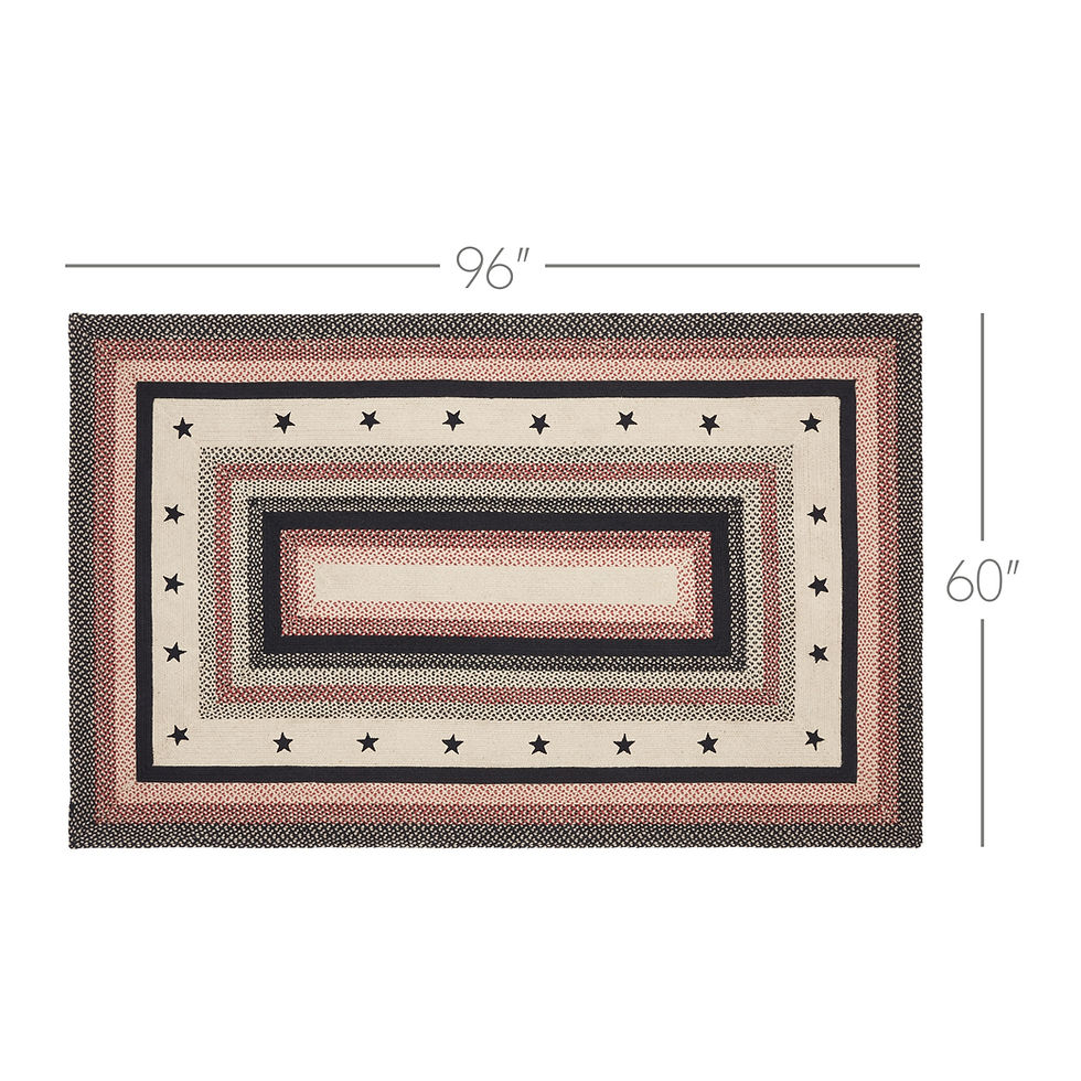 Thumbnail: Colonial Star Jute Rug Rect w/ Pad 60x96