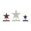 Thumbnail: RWB Hanging Wooden Stars w/ Display Base Set of 3